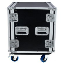 Pro Aluminum Flight Case 12U Rack Case With Wheels